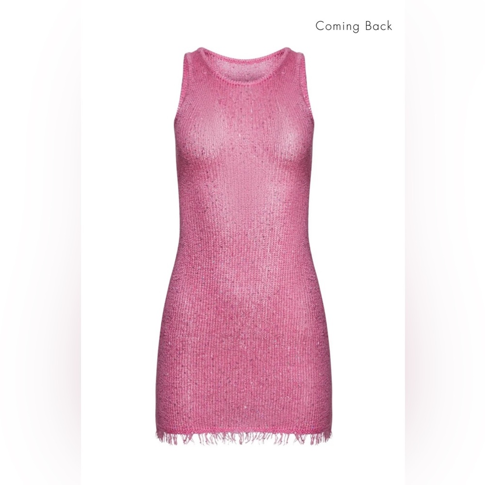 Asta Resort pink sequin dress new never been worn